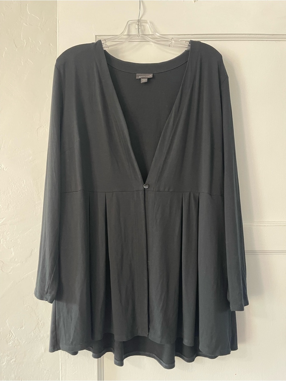 J. Jill Black Women's Top with Minimal Neckline size 1X